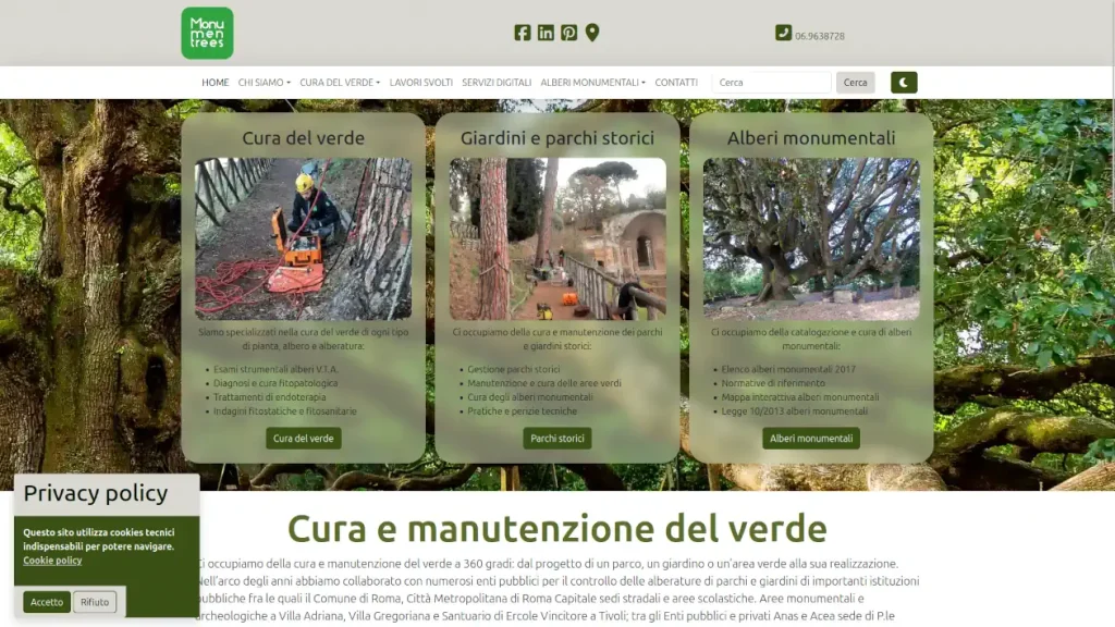Restyling tecnico e grafico sito web con tema sviluppato internamente alla nostra agenzia.